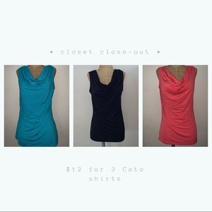 3 Cato Sleeveless Tops